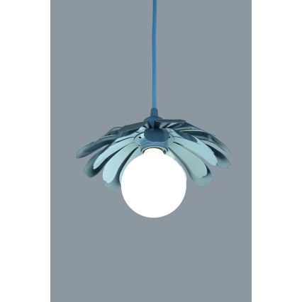 Bohemia-Design - Candelabru pe cablu 1xE27/60W/230V albastru
