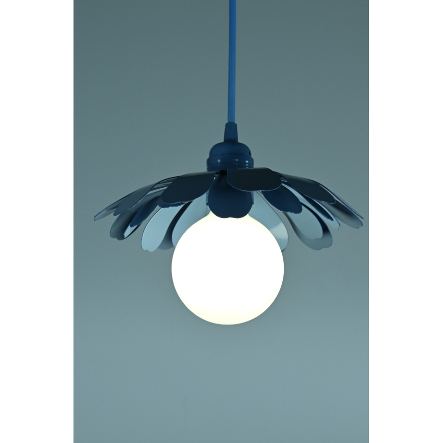Bohemia-Design - Candelabru pe cablu 1xE27/60W/230V albastru