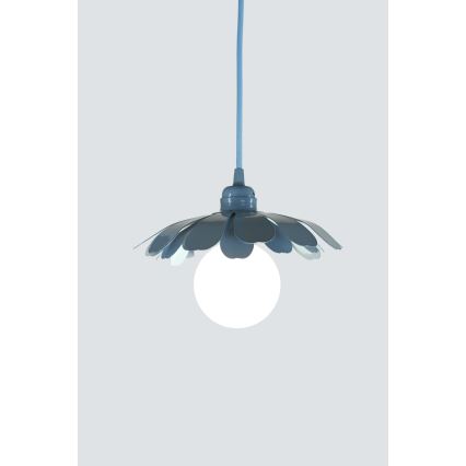 Bohemia-Design - Candelabru pe cablu 1xE27/60W/230V albastru