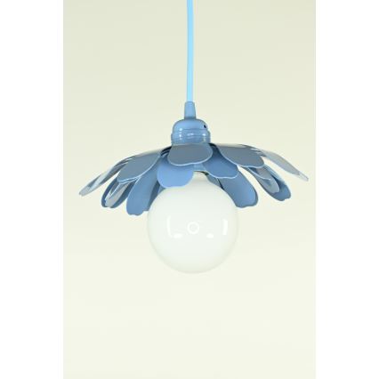 Bohemia-Design - Candelabru pe cablu 1xE27/60W/230V albastru