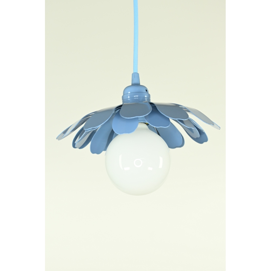 Bohemia-Design - Candelabru pe cablu 1xE27/60W/230V albastru