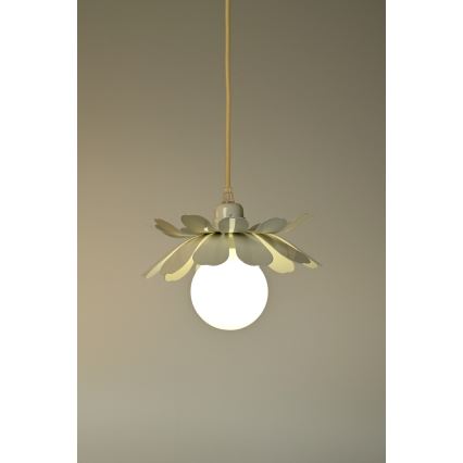 Bohemia-Design - Candelabru suspendat pe cablu 1xE27/60W/230V, crem
