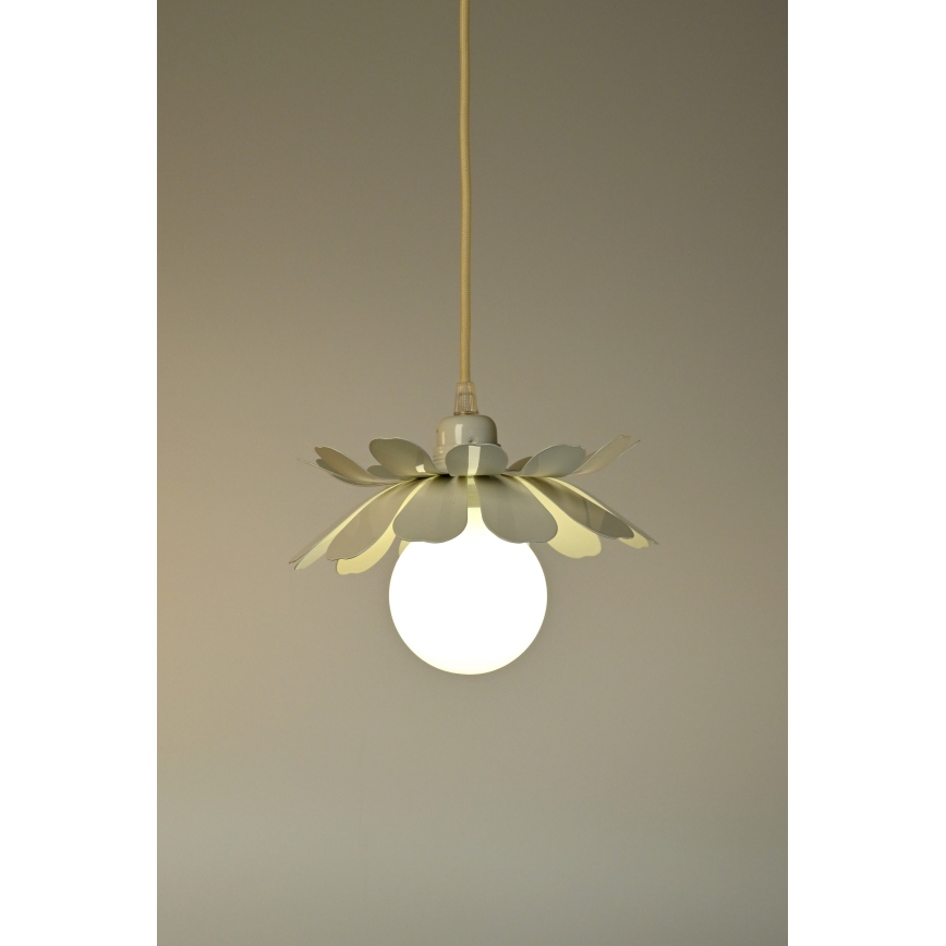 Bohemia-Design - Candelabru suspendat pe cablu 1xE27/60W/230V, crem