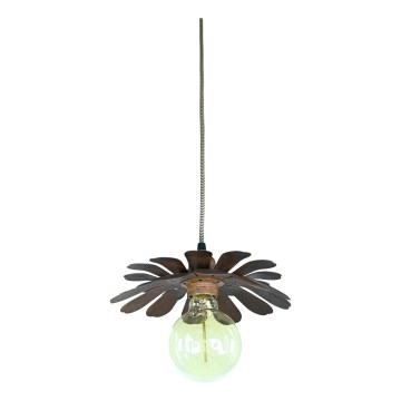 Bohemia-Design - Candelabru suspendat pe cablu 1xE27/60W/230V, finisaj bronzat