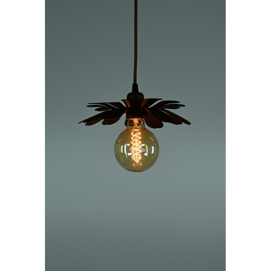 Bohemia-Design - Candelabru suspendat pe cablu 1xE27/60W/230V, finisaj bronzat