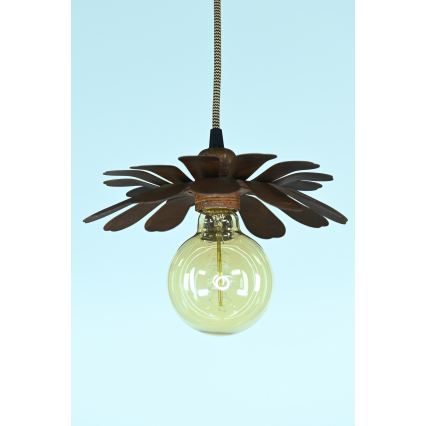 Bohemia-Design - Candelabru suspendat pe cablu 1xE27/60W/230V, finisaj bronzat