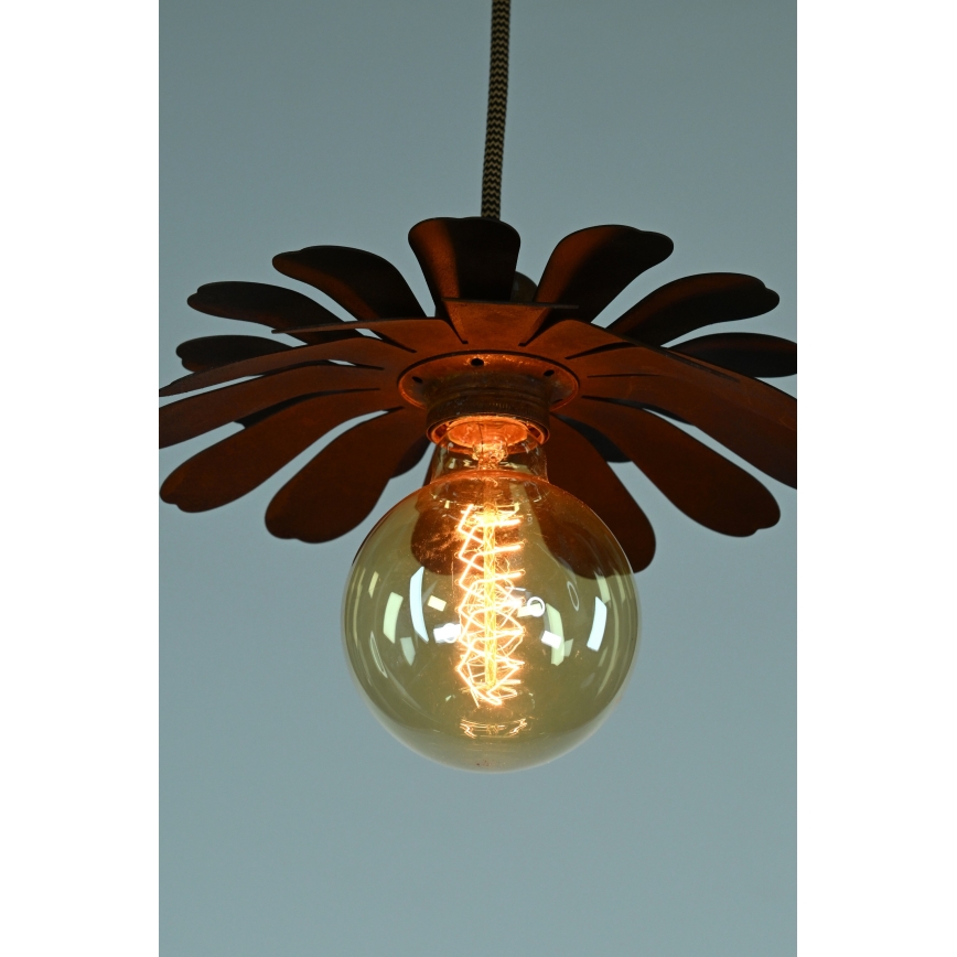 Bohemia-Design - Candelabru suspendat pe cablu 1xE27/60W/230V, finisaj bronzat