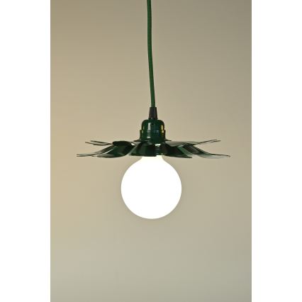 Bohemia-Design - Candelabru suspendat pe cablu 1xE27/60W/230V verde