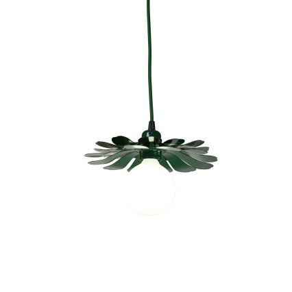 Bohemia-Design - Candelabru suspendat pe cablu 1xE27/60W/230V verde