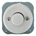 Bohemia-Design - Dimmer retro din porțelan, fără ramă, 250V/10A, alb