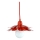 Bohemia-Design - Lampă suspendată pe cablu 1xE27/60W/230V roșie