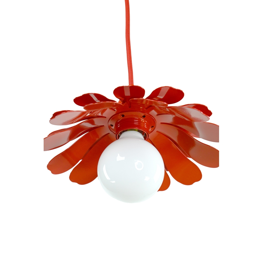 Bohemia-Design - Lampă suspendată pe cablu 1xE27/60W/230V roșie