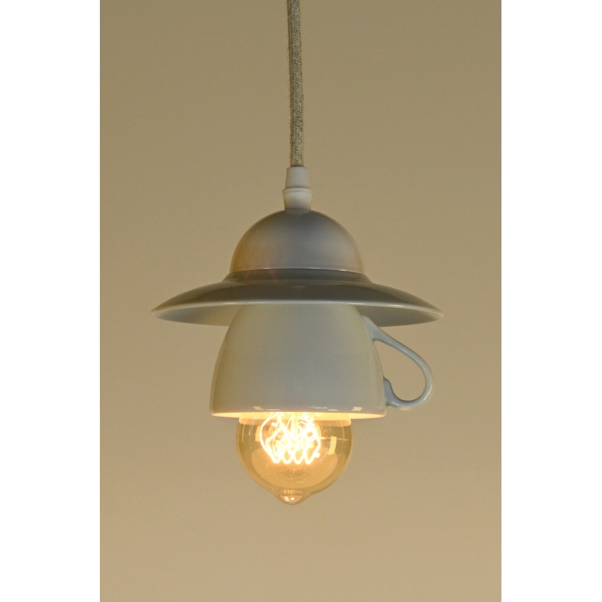 Bohemia-Design - Lustră din porțelan pe cablu 1xE27/60W/230V