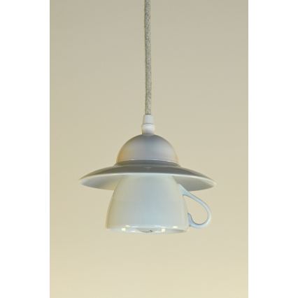 Bohemia-Design - Lustră din porțelan pe cablu 1xE27/60W/230V