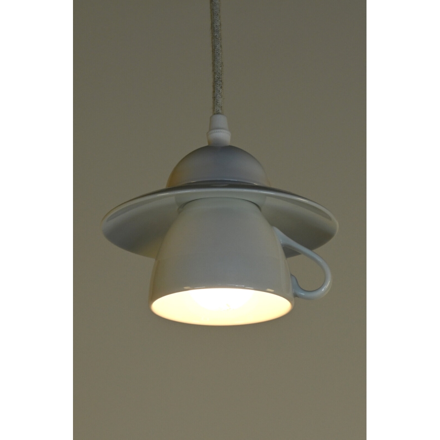 Bohemia-Design - Lustră din porțelan pe cablu 1xE27/60W/230V