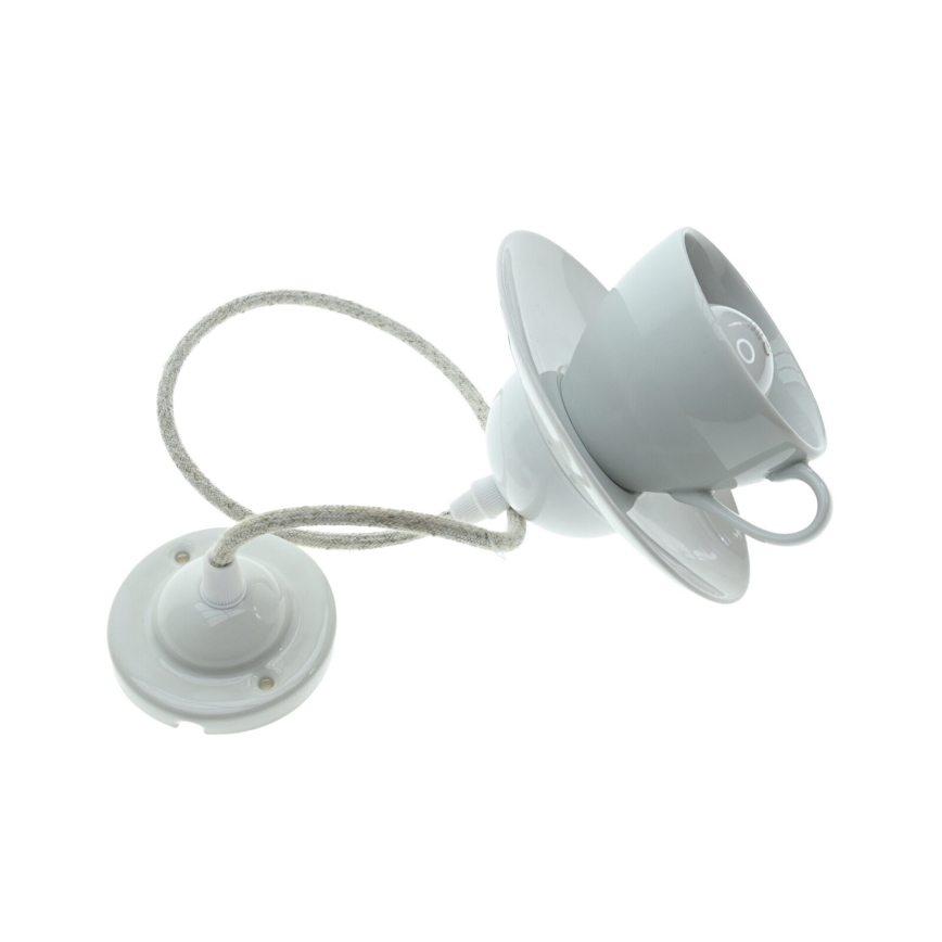 Bohemia-Design - Lustră din porțelan pe cablu 1xE27/60W/230V