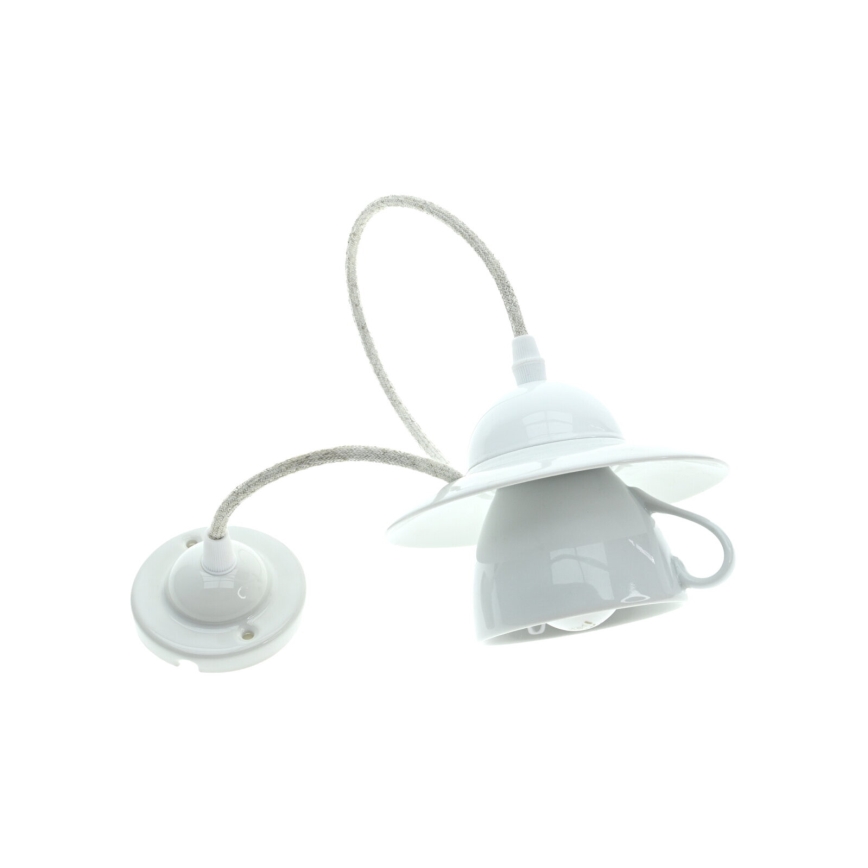 Bohemia-Design - Lustră din porțelan pe cablu 1xE27/60W/230V