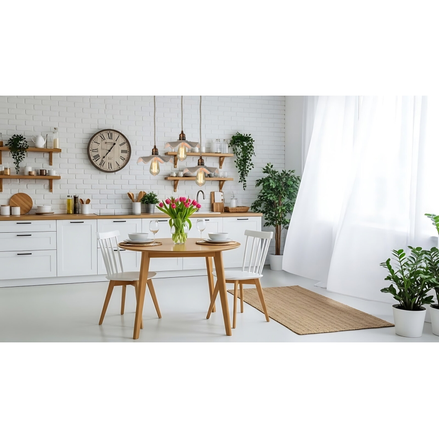 Bohemia-Design - Lustră din porțelan suspendată pe cablu 1xE27/60W/230V
