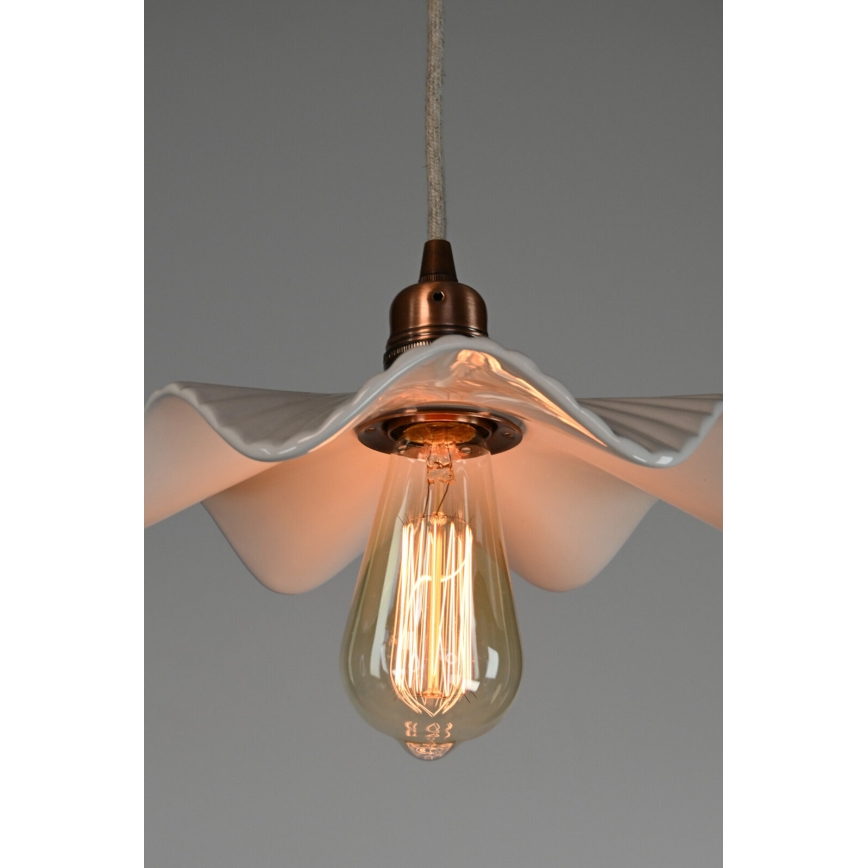 Bohemia-Design - Lustră din porțelan suspendată pe cablu 1xE27/60W/230V
