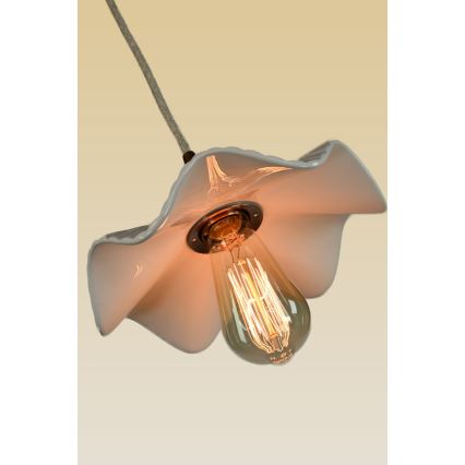 Bohemia-Design - Lustră din porțelan suspendată pe cablu 1xE27/60W/230V