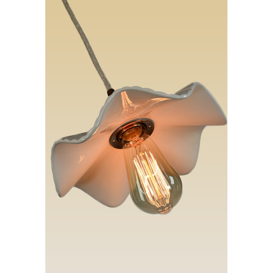 Bohemia-Design - Lustră din porțelan suspendată pe cablu 1xE27/60W/230V