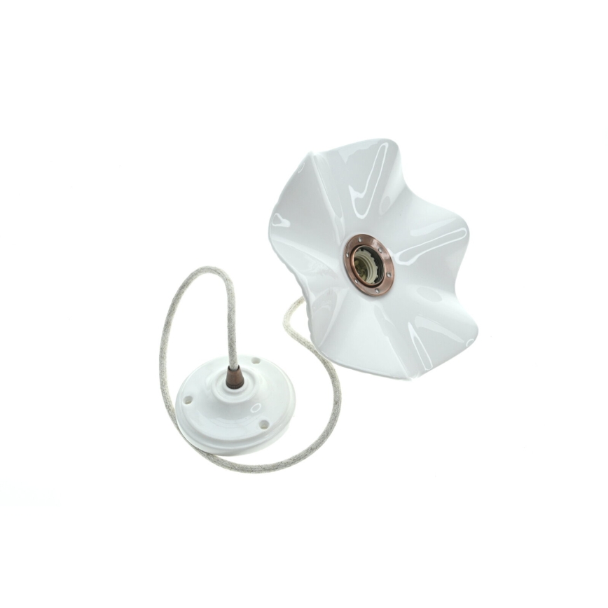 Bohemia-Design - Lustră din porțelan suspendată pe cablu 1xE27/60W/230V