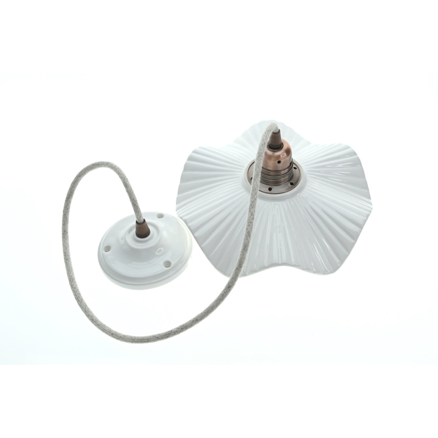 Bohemia-Design - Lustră din porțelan suspendată pe cablu 1xE27/60W/230V
