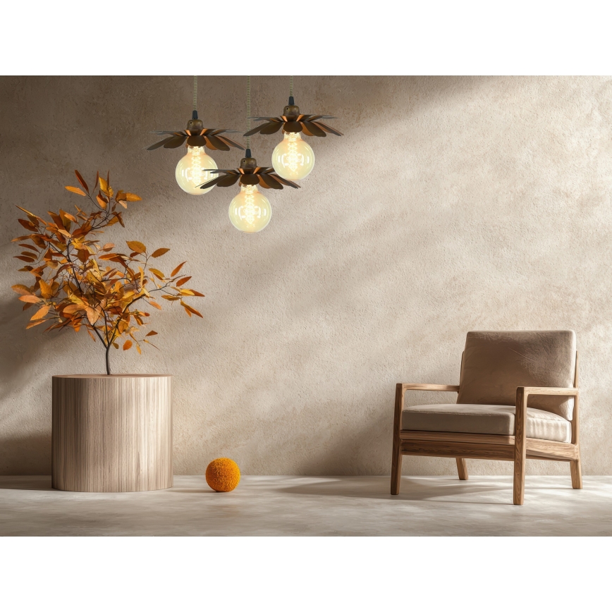 Bohemia-Design - Lustra pe cablu 1xE27/60W/230V bronz