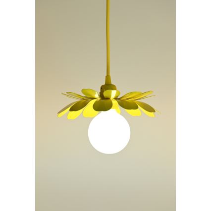 Bohemia-Design - Lustră pe cablu 1xE27/60W/230V galbenă