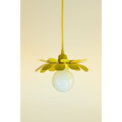 Bohemia-Design - Lustră pe cablu 1xE27/60W/230V galbenă