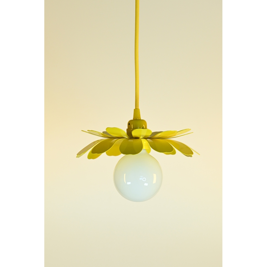Bohemia-Design - Lustră pe cablu 1xE27/60W/230V galbenă