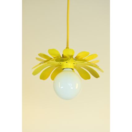 Bohemia-Design - Lustră pe cablu 1xE27/60W/230V galbenă