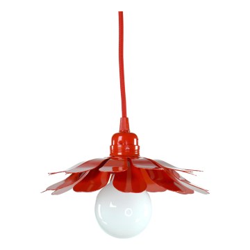 Bohemia-Design - Lustră pe cablu 1xE27/60W/230V, roșie