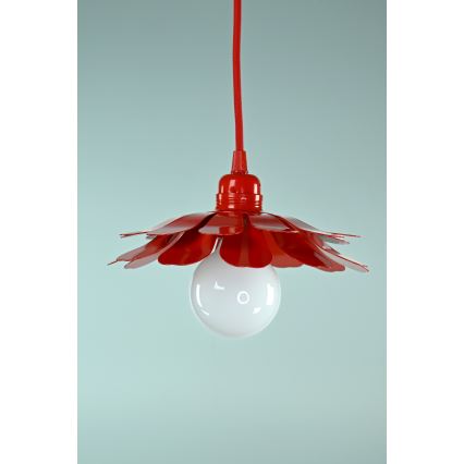 Bohemia-Design - Lustră pe cablu 1xE27/60W/230V, roșie