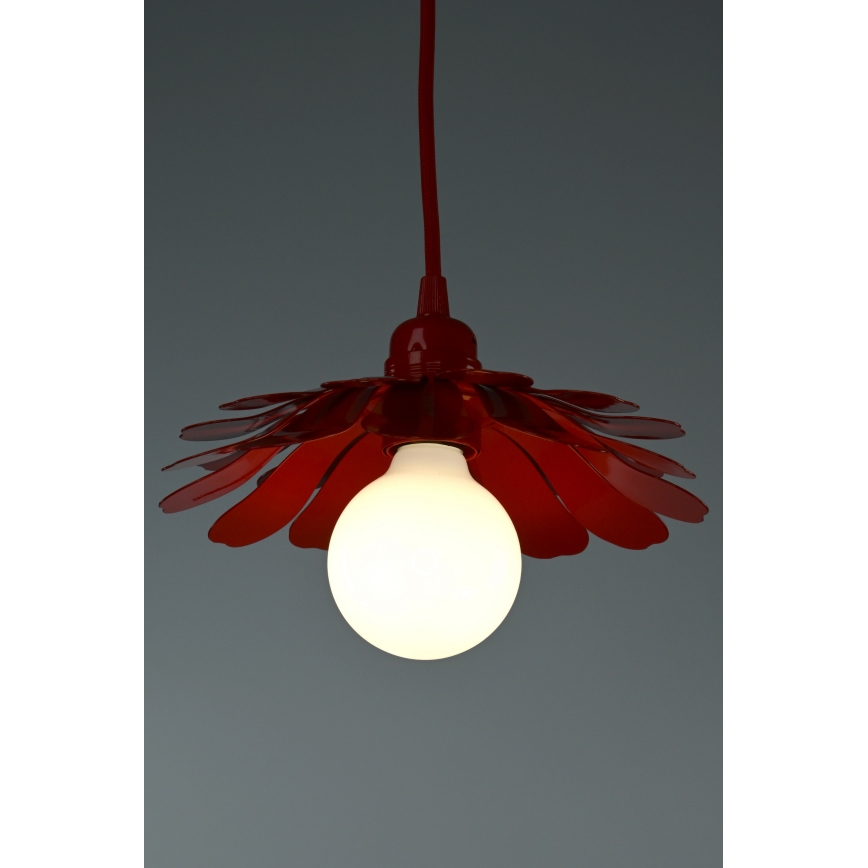 Bohemia-Design - Lustră pe cablu 1xE27/60W/230V, roșie