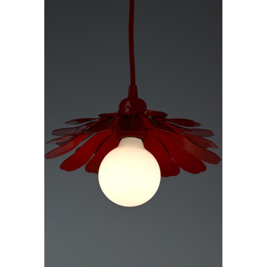 Bohemia-Design - Lustră pe cablu 1xE27/60W/230V, roșie