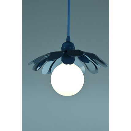 Bohemia-Design - Lustră suspendată pe cablu, 1xE27/60W/230V, albastră