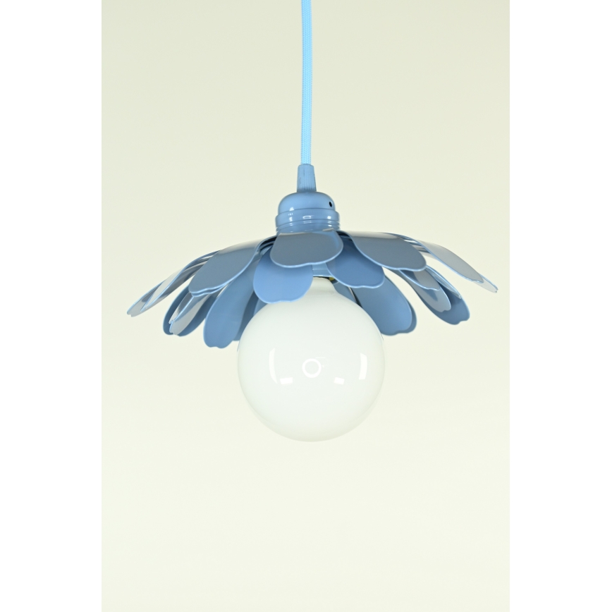Bohemia-Design - Lustră suspendată pe cablu, 1xE27/60W/230V, albastră