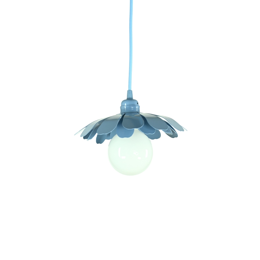Bohemia-Design - Lustră suspendată pe cablu, 1xE27/60W/230V, albastră