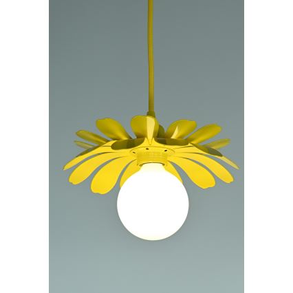 Bohemia-Design - Lustră suspendată pe cablu 1xE27/60W/230V, galbenă