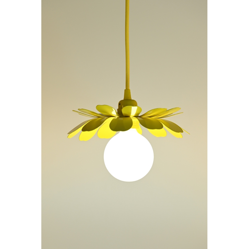 Bohemia-Design - Lustră suspendată pe cablu 1xE27/60W/230V, galbenă