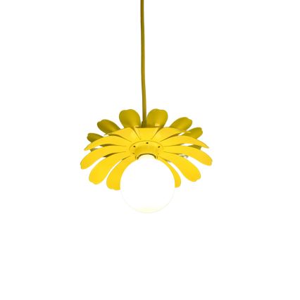 Bohemia-Design - Lustră suspendată pe cablu 1xE27/60W/230V, galbenă