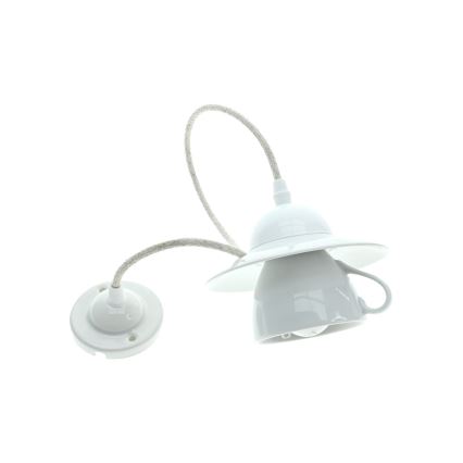 Bohemia-Design - Lustru din porțelan pe cablu 1xE27/60W/230V