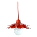 Bohemia-Design - Lustru suspendat pe cablu 1xE27/60W/230V roșu