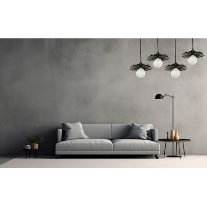 Bohemia-Design - Pendul cu cablu 1xE27/60W/230V, negru