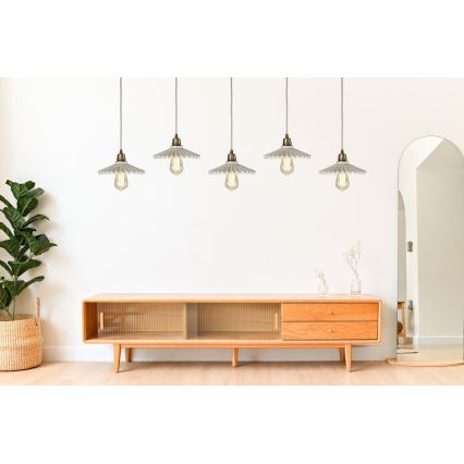 Bohemia-Design - Pendul din porțelan cu cablu 1xE27/60W/230V