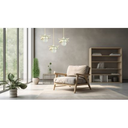 Bohemia-Design - Pendul pe cablu 1xE27/60W/230V crem
