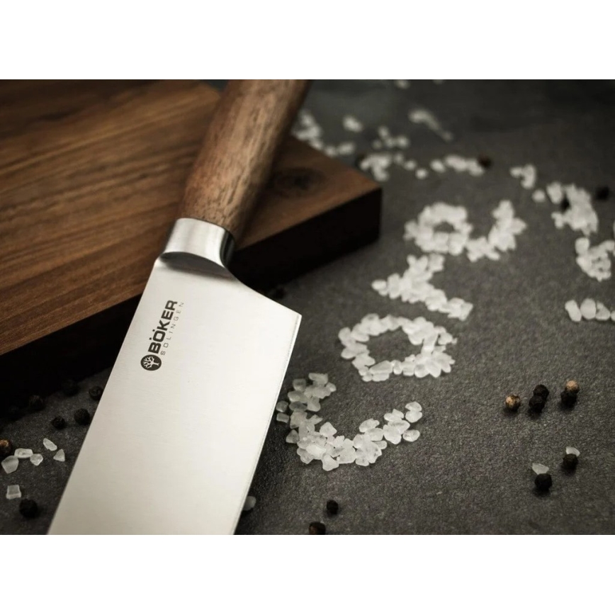 Böker - Cuțit de bucătar CORE 20,7 cm, mâner din lemn de nuc
