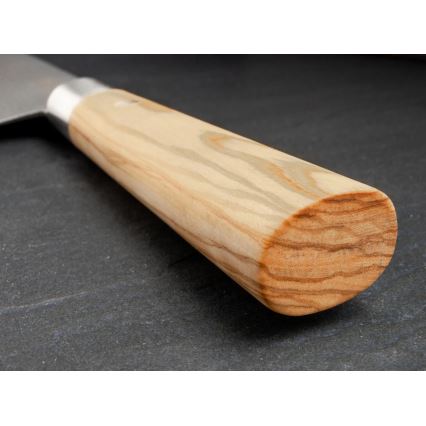 Böker - Cuțit de bucătărie din oțel damasc DAMAST OLIVE 21,2 cm mâner din lemn de măslin