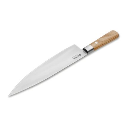 Böker - Cuțit de bucătărie din oțel damasc DAMAST OLIVE 21,2 cm mâner din lemn de măslin